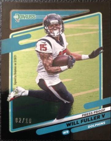 Will Fuller V [Press Proof Black] #167