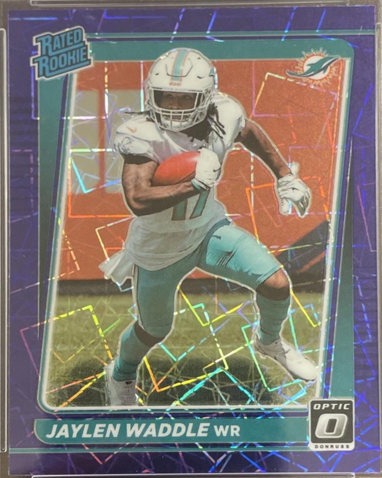 Jaylen Waddle [Purple Velocity] #208