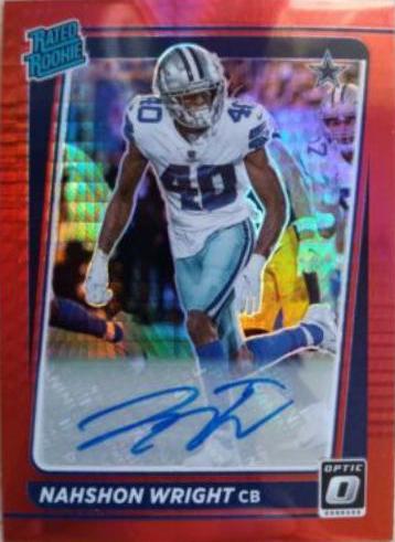 Nahshon Wright [Autograph Red Hyper] #285