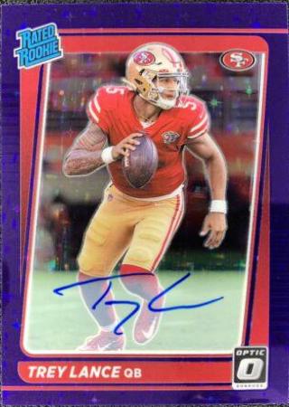 Trey Lance [Autograph Purple Stars] #203