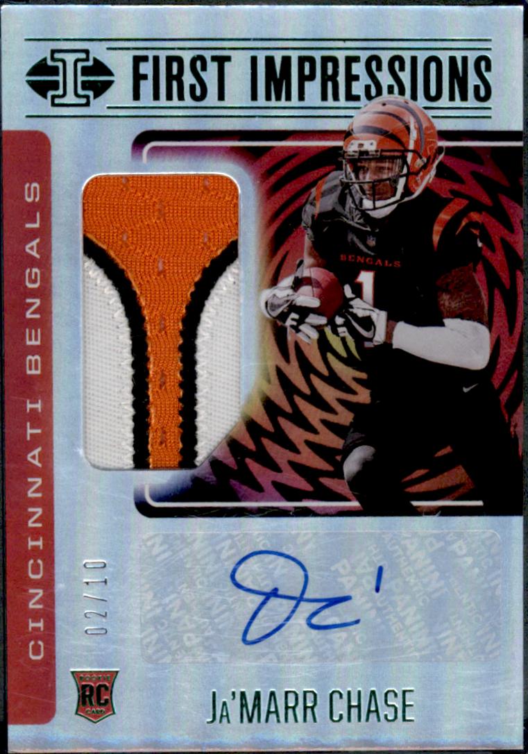 Ja'Marr Chase [Autograph Memorabilia Green] #107