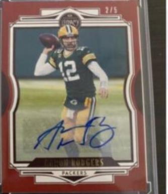 Aaron Rodgers [Red Autographs] #63
