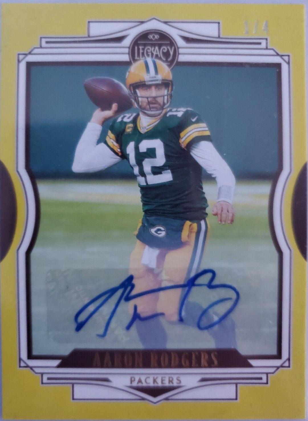 Aaron Rodgers [Yellow Autographs] #63
