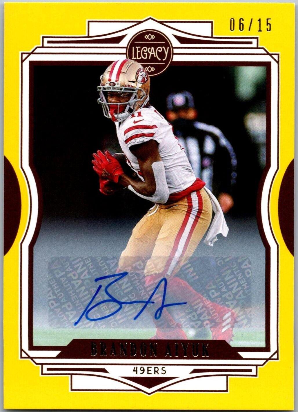 Brandon Aiyuk [Yellow Autographs] #95