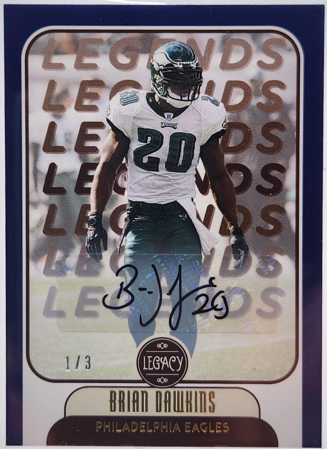 Brian Dawkins [Blue Autographs] #136