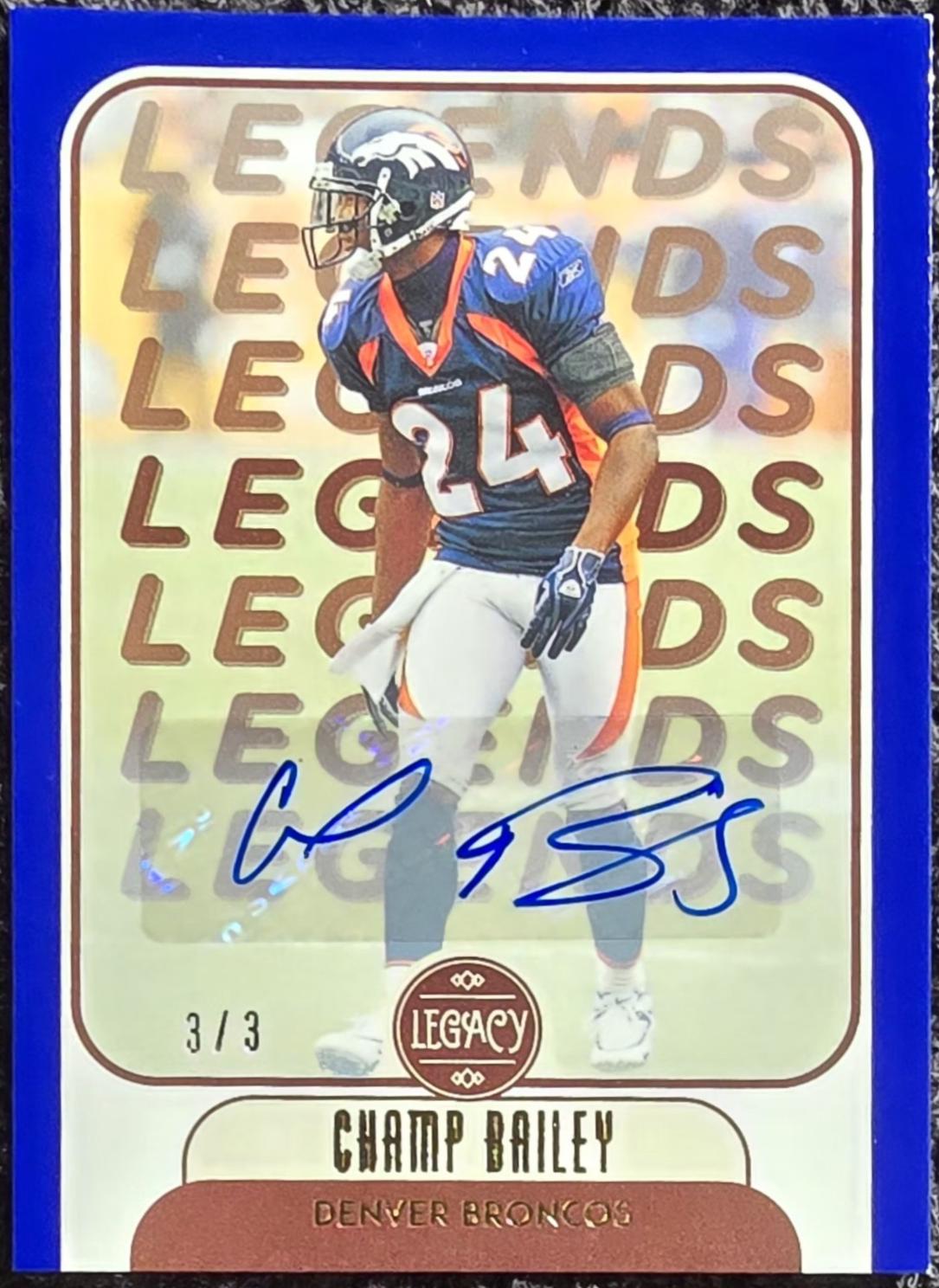 Champ Bailey [Blue Autographs] #120