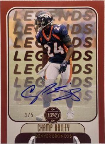 Champ Bailey [Red Autographs] #120