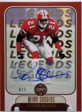 Deion Sanders [Yellow Autographs] #106