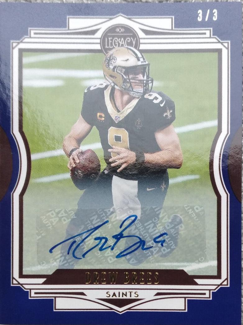 Drew Brees [Blue Autographs] #34