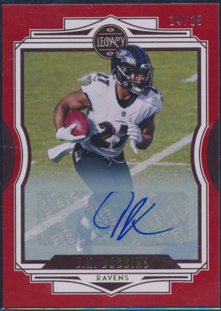 J. K. Dobbins [Red Autographs] #16