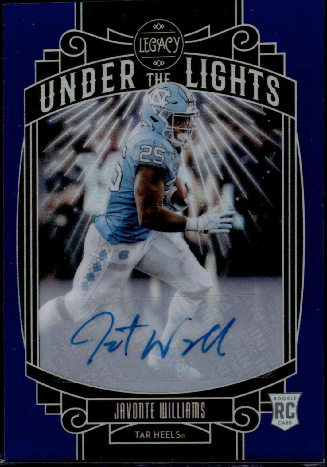 Javonte Williams [Premium Penmanship Sapphire] #166