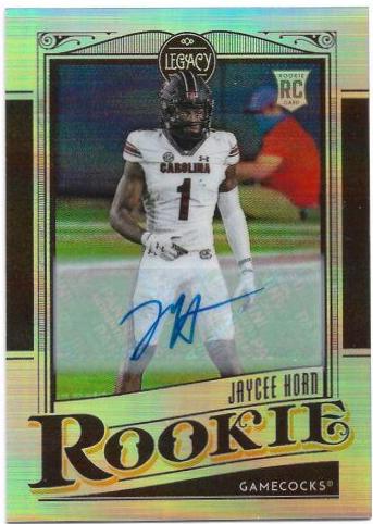 Jaycee Horn [Premium Penmanship Silver] #184
