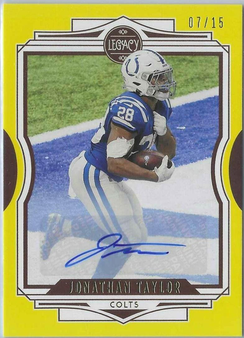 Jonathan Taylor [Yellow Autographs] #73