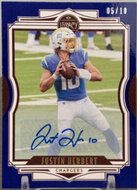 Justin Herbert [Blue Autographs] #43