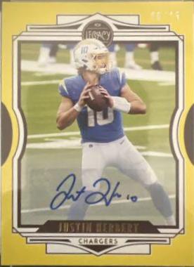 Justin Herbert [Yellow Autographs] #43