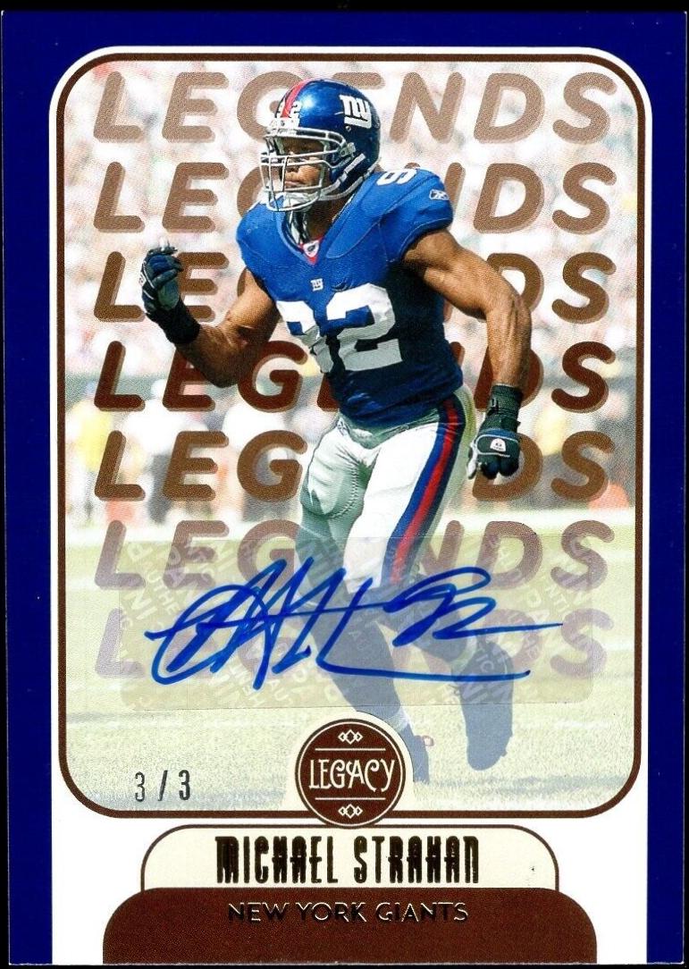 Michael Strahan [Blue Autographs] #139