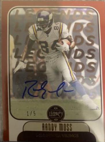 Randy Moss [Red Autographs] #122