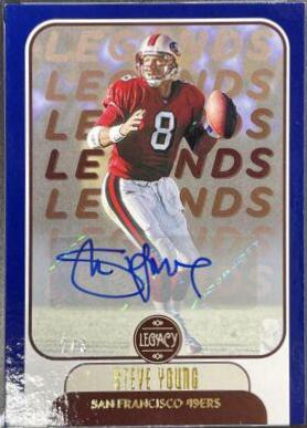 Steve Young [Blue Autographs] #105