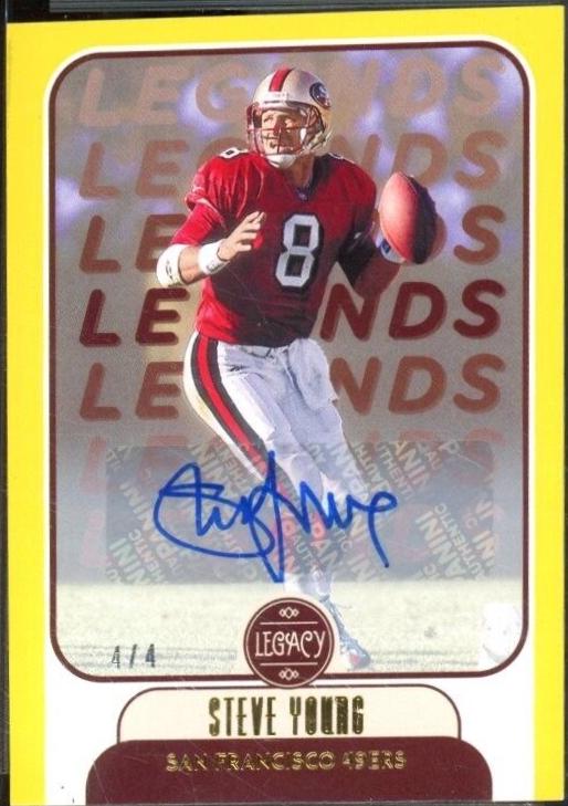 Steve Young [Yellow Autographs] #105