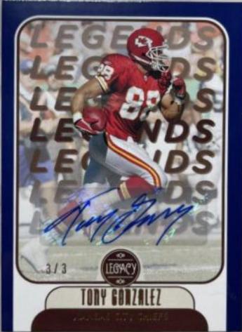 Tony Gonzalez [Blue Autographs] #114