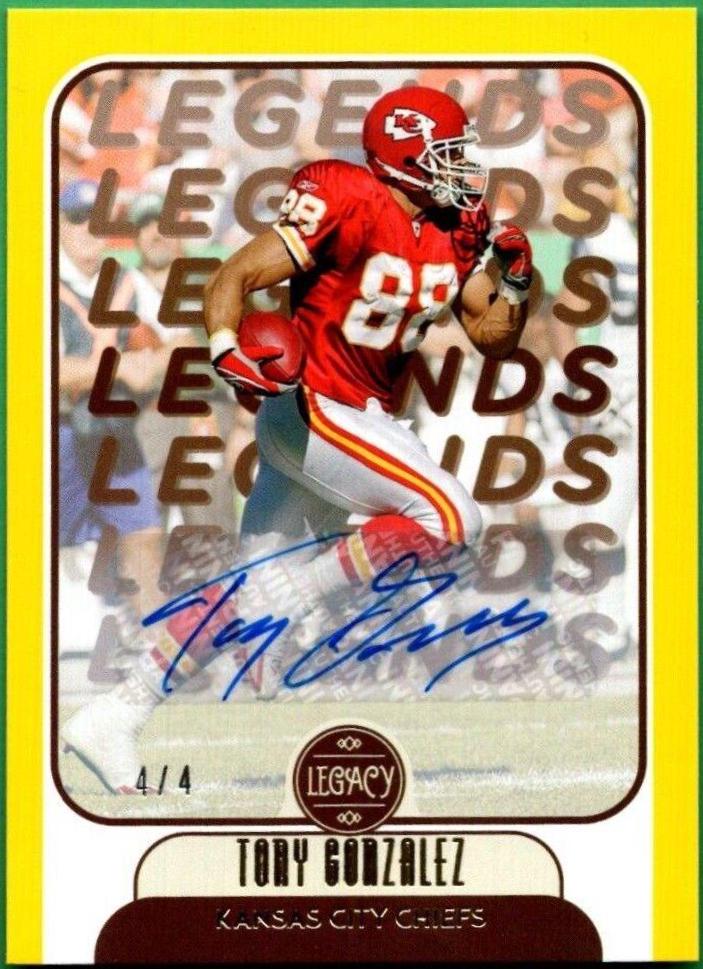 Tony Gonzalez [Yellow Autographs] #114