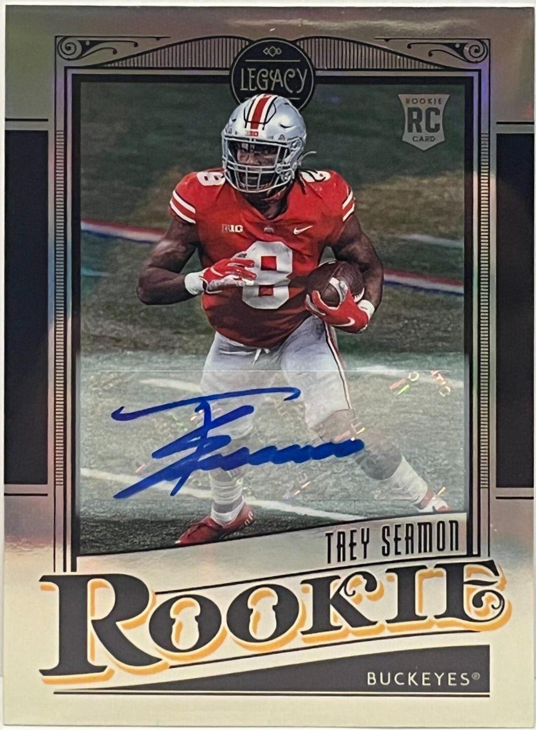 Trey Sermon [Premium Penmanship Silver] #167