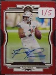 Tua Tagovailoa [Red Autographs] #48
