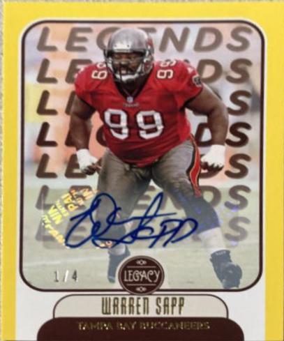 Warren Sapp [Yellow Autographs] #108
