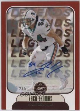 Zach Thomas [Red Autographs] #113