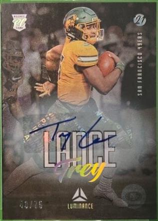 Trey Lance [Gold Autograph] #144