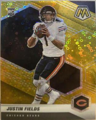 Justin Fields [No Huddle Gold Mosaic] #304
