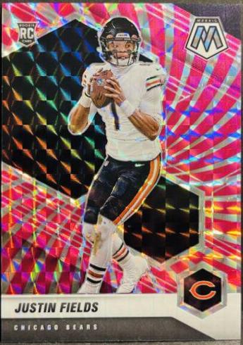 Justin Fields [Pink Swirl Mosaic] #304