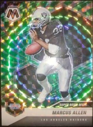 Marcus Allen [Green Swirl Mosaic] #298