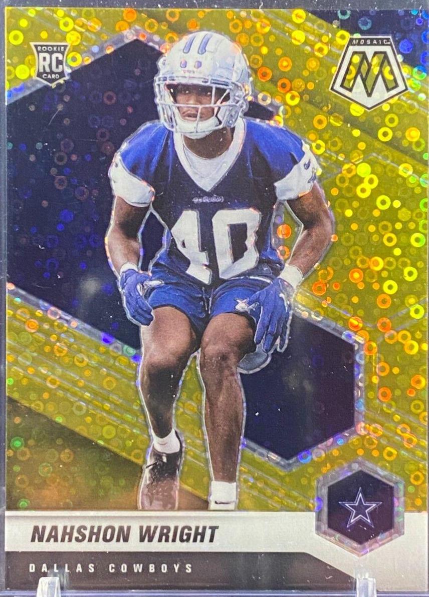 Nahshon Wright [No Huddle Gold Mosaic] #349