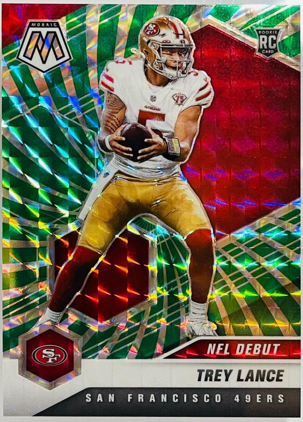 Trey Lance [Green Swirl Mosaic] #244