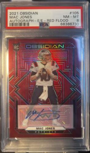 Mac Jones [Autograph Red Flood] #105