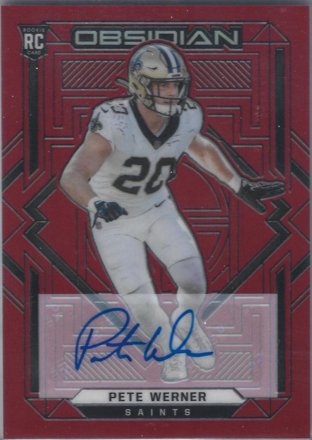 Pete Werner [Autograph Red Flood] #187