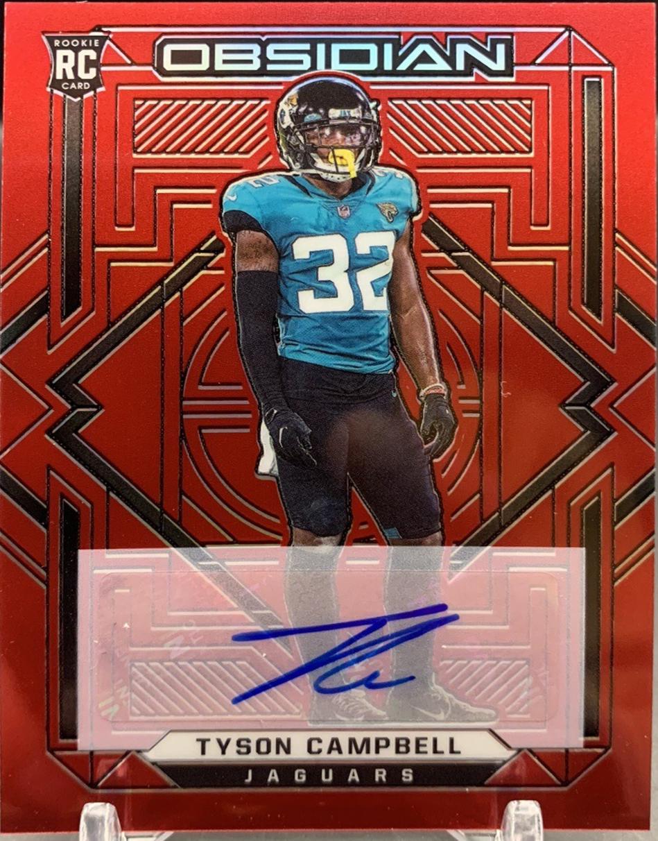Tyson Campbell [Autograph Red Flood] #175