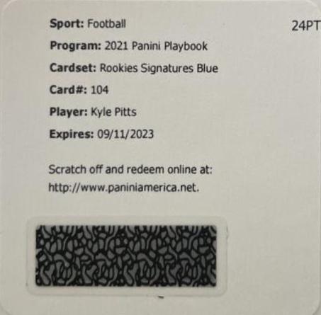Kyle Pitts [Blue Signature] #104