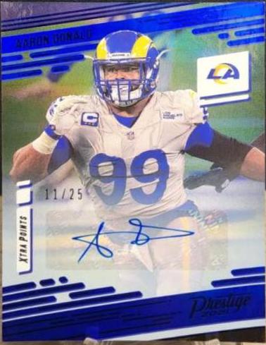 Aaron Donald [Xtra Points Signature Premium Blue] #99