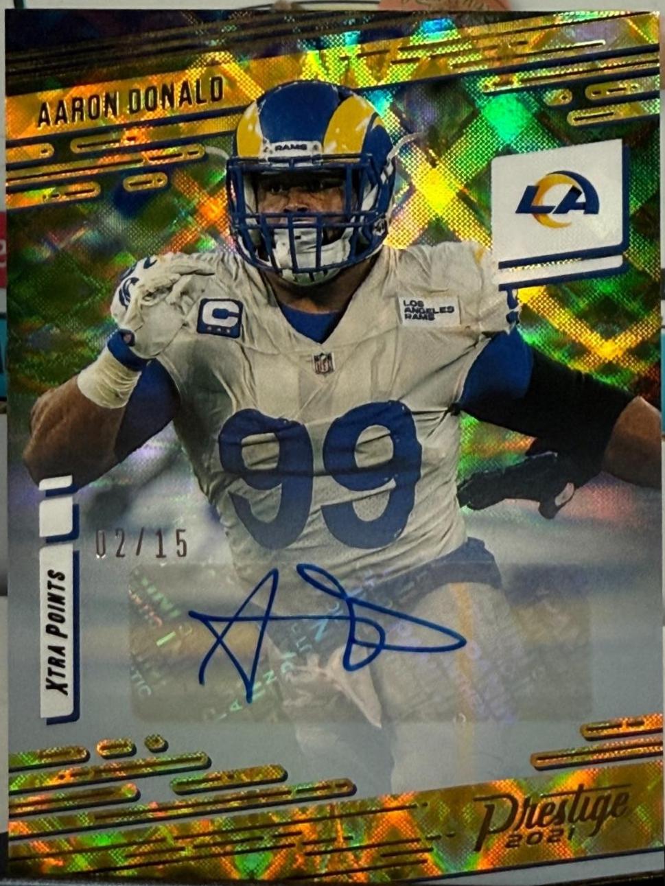 Aaron Donald [Xtra Points Signature Premium Gold] #99