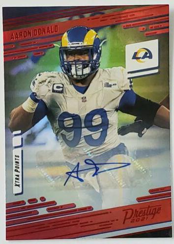 Aaron Donald [Xtra Points Signature Premium Red] #99