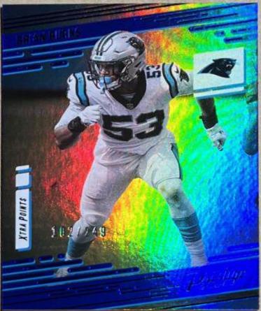 Brian Burns [Xtra Points Premium Blue] #79