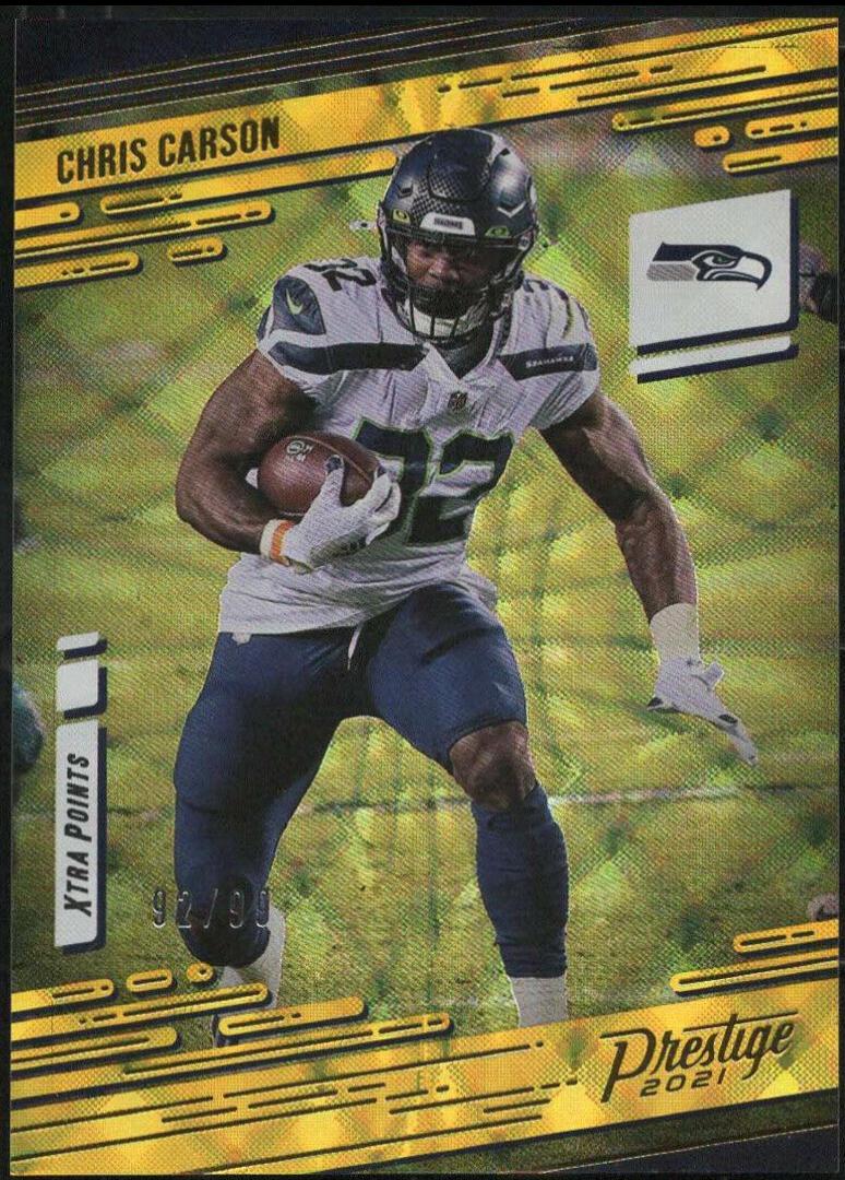 Chris Carson [Xtra Points Gold] #198