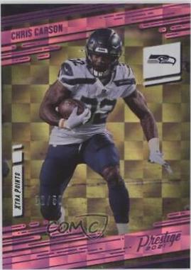 Chris Carson [Xtra Points Premium Pink] #198