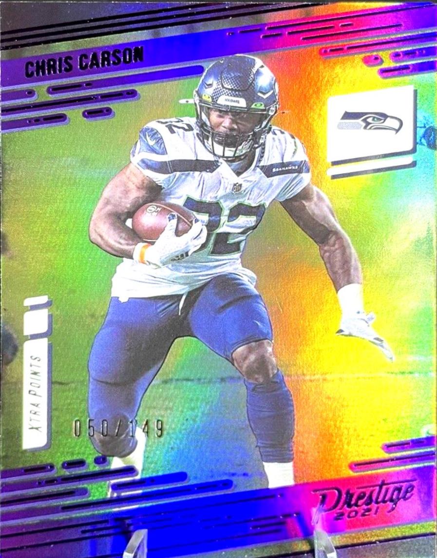 Chris Carson [Xtra Points Premium Purple] #198