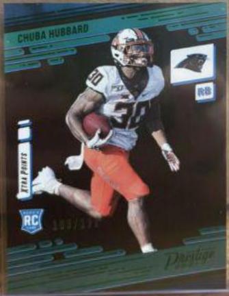 Chuba Hubbard [Xtra Points Green] #241