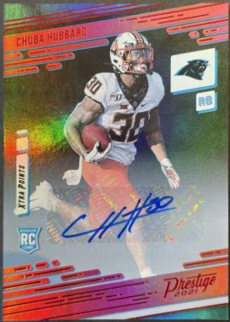Chuba Hubbard [Xtra Points Red] #241