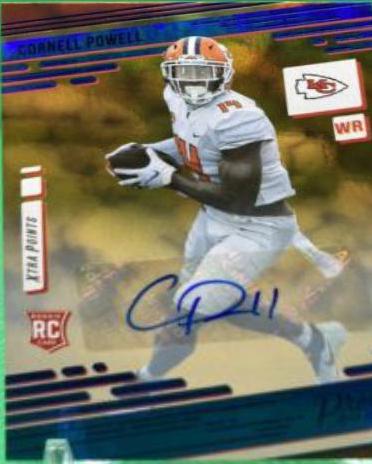 Cornell Powell [Xtra Points Signature Premium Platinum] #287