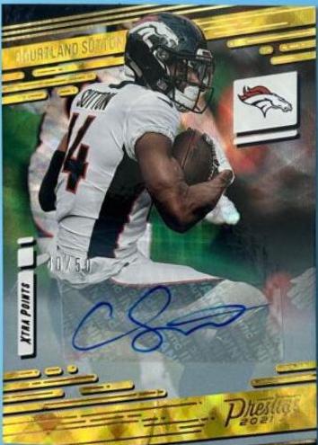 Courtland Sutton [Xtra Points Signature Premium Gold] #38